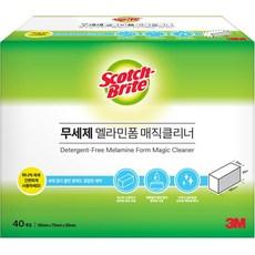 쓰리엠 스카치브라이트 무세제 멜라민폼 매직클리너 40p