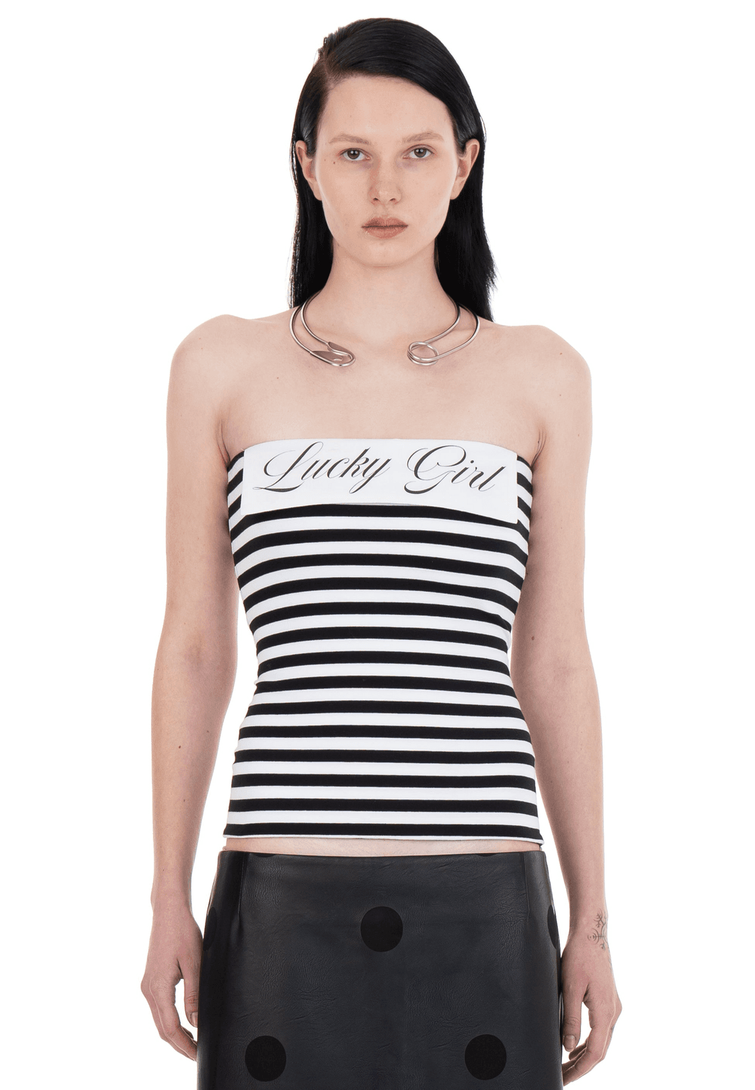 LUCKY GIRL TUBE TOP STRIPED