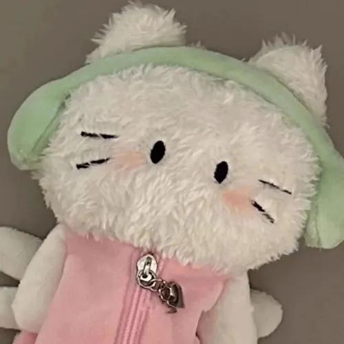 [당일/주문폭주] 이어폰 귀마개 천사 고양이 귀여운 핑크 필통