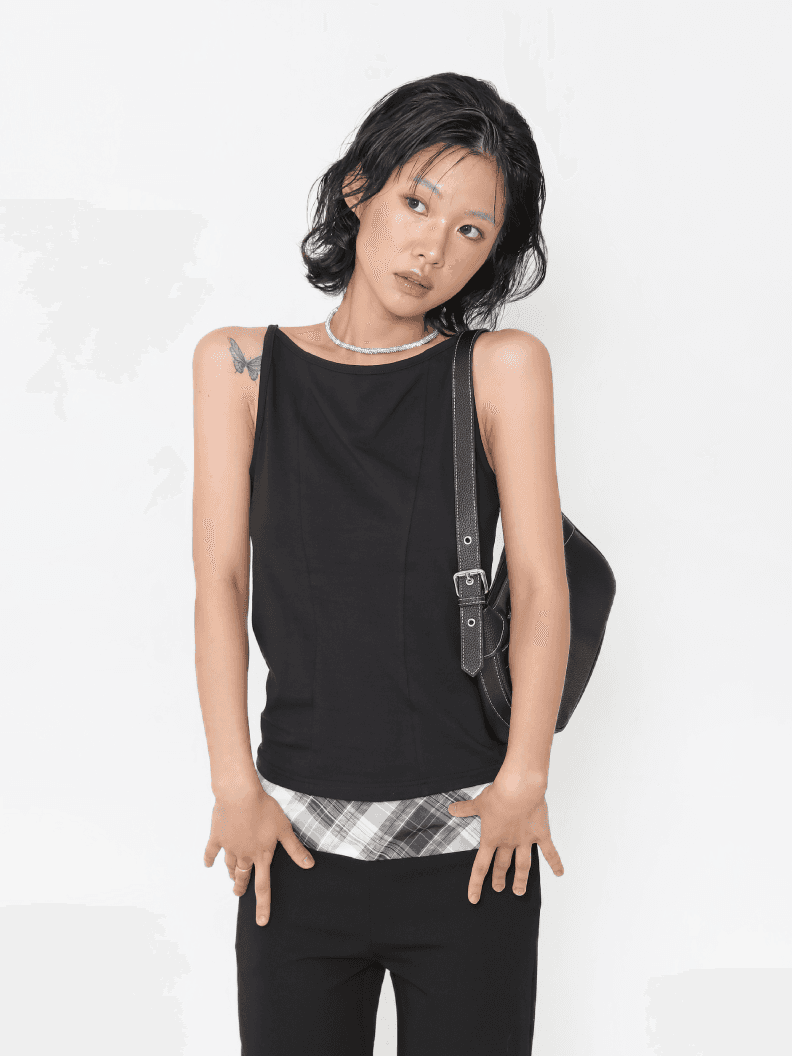 [7월 8일 출고] High Quality Basic Sleeveless_Black