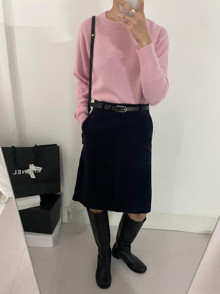 [당일배송] helvetica 헬베티카 홀가먼트 캐시미어 긴팔니트 (6color)(슈퍼파인울95 캐시미어5)