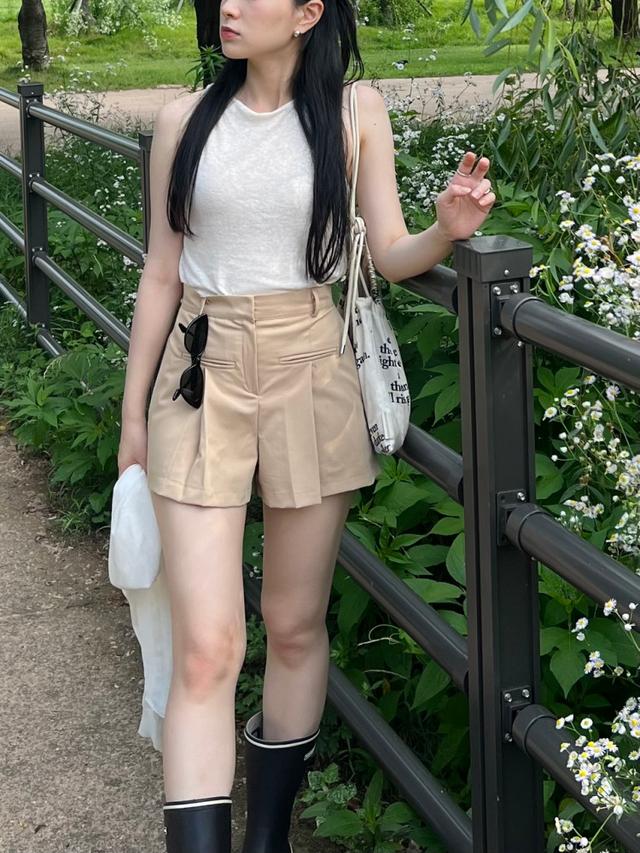 웨어블 pants (3color) 하프팬츠 핀턱숏팬츠 숏팬츠