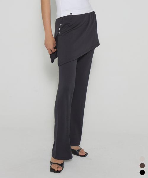 [6차 리오더] D. BASIC BOOTS CUT SKIRT PANTS - 3 COLOR