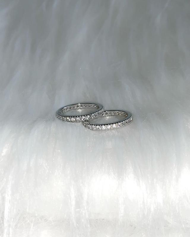 cubic slim ring 가드링 큐빅 반지 테니스 반지