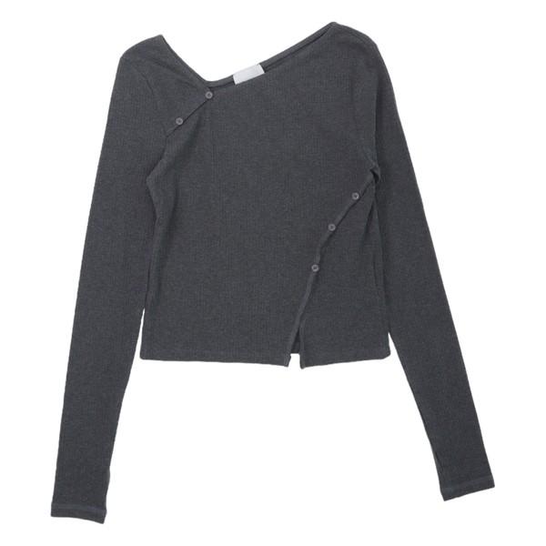 제이에스엔와이 (S)(새상품)차콜포인트 라인 긴팔