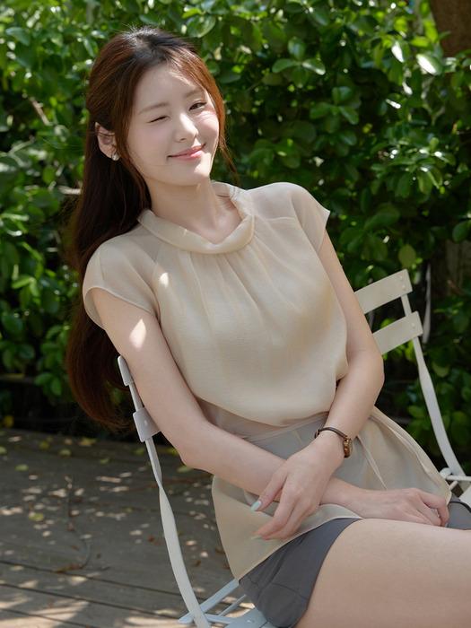 Nuppu shirring blouse (2colors)