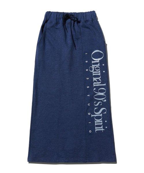 [송필드 PICK]오리지널 스웨트 롱 스커트_네이비