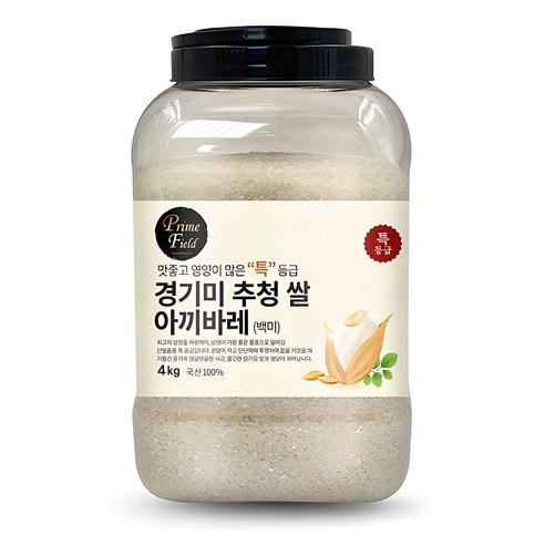 Prime Field 경기 추청 아끼바레 백미 특등급, 4kg, 1개 - 백미 | 쿠팡