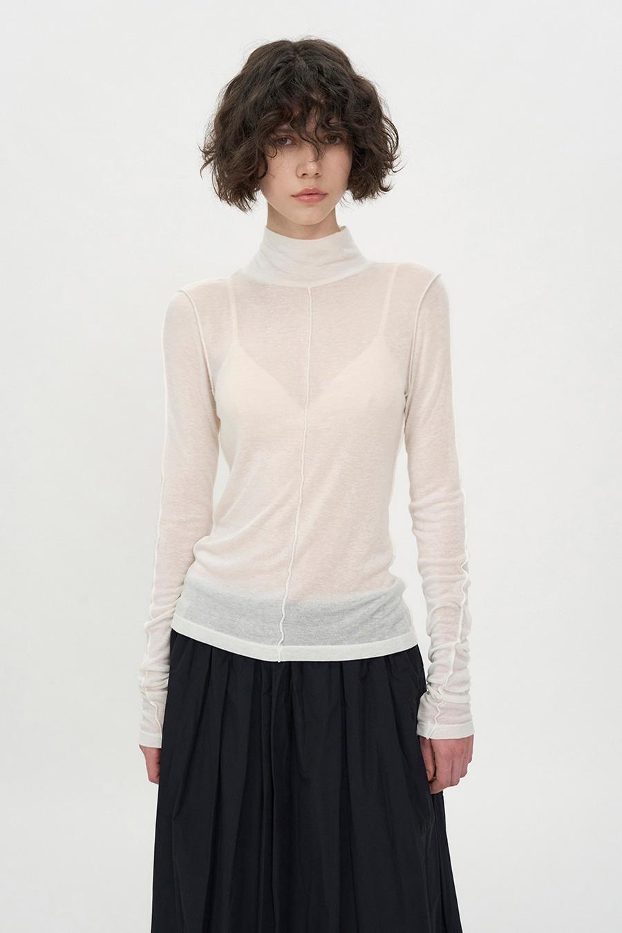 라인 포인트 터틀넥 IVORY
