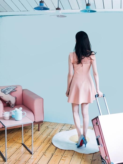 LED 조명 수납화장대 마이퍼펙트데이 핑크