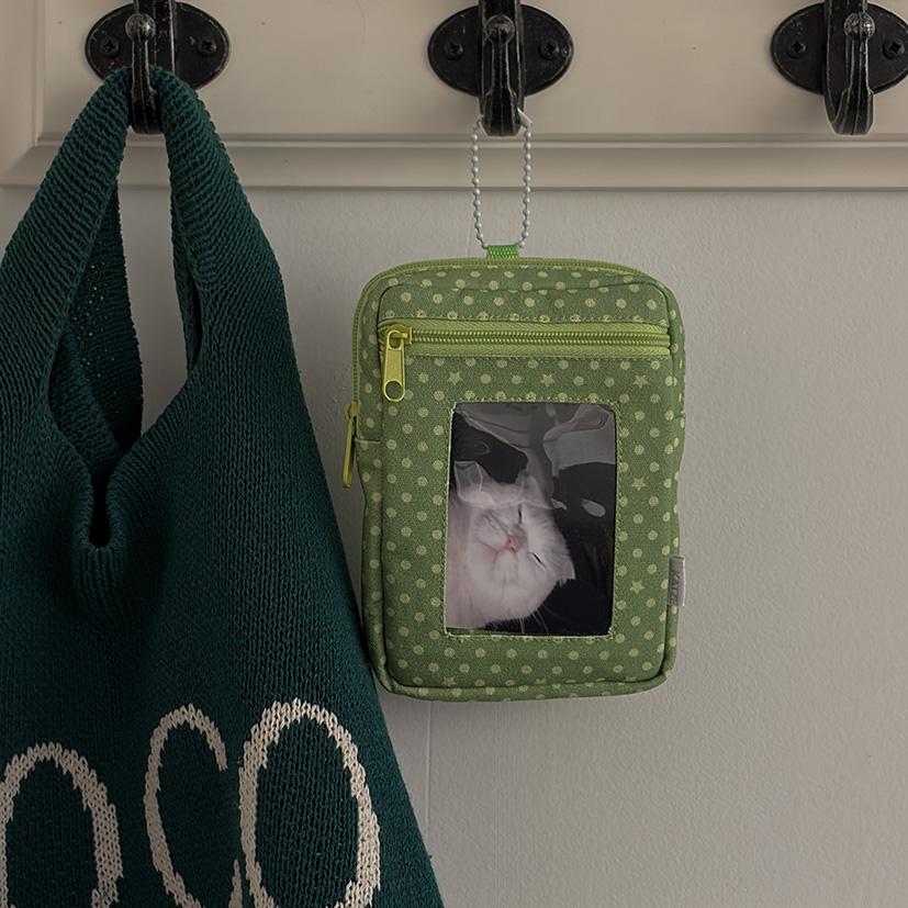 Photo Holder Pouch: Green