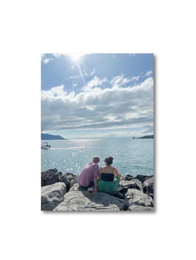 Les Amants du Lac Postcard