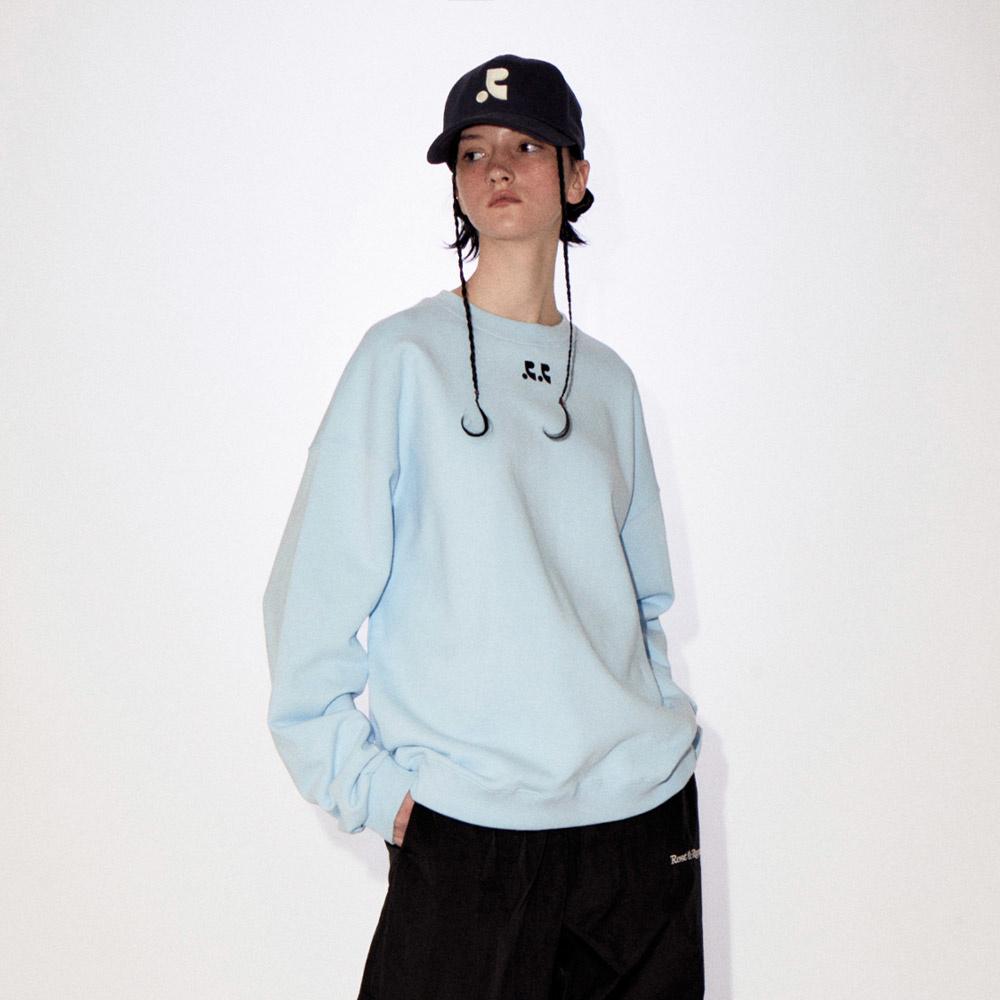 RR LOGO OVERSIZE SWEATSHIRT (SKYBLUE)