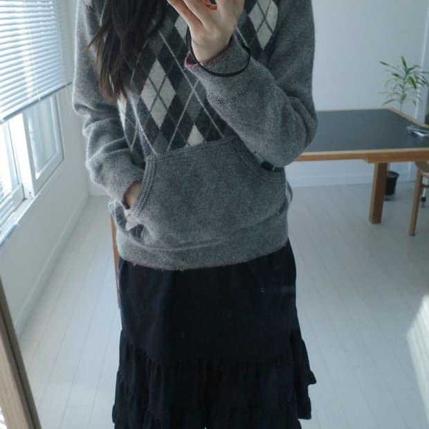 꼼데가르송 체크 니트 | 후루츠패밀리