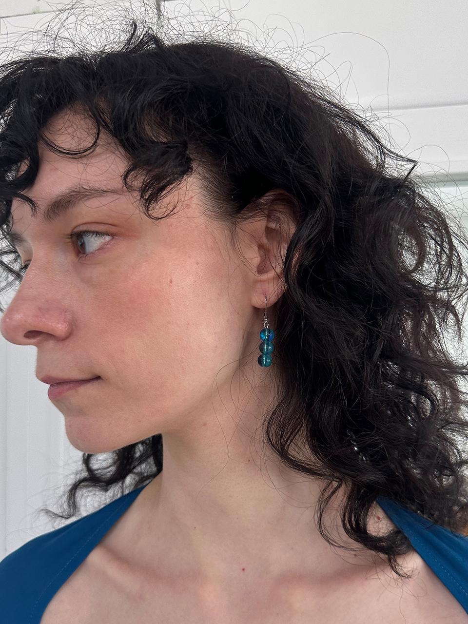 SEA LIGHT EARRING, BLUE