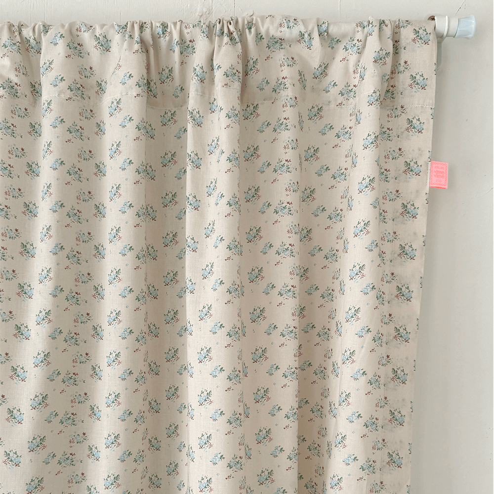 Minty Garden Curtain