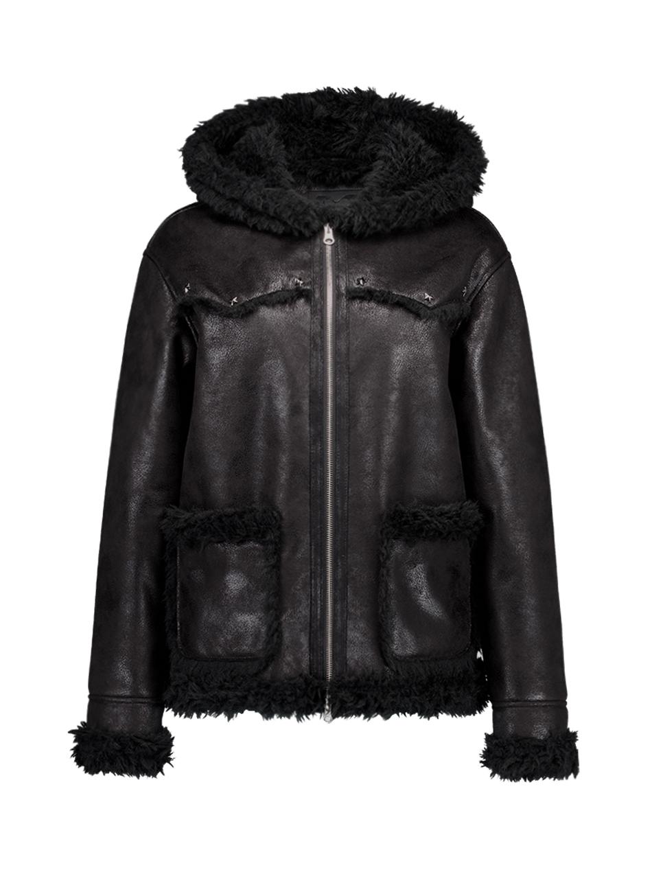 HOODIE MUSTANG JACKET / BLACK