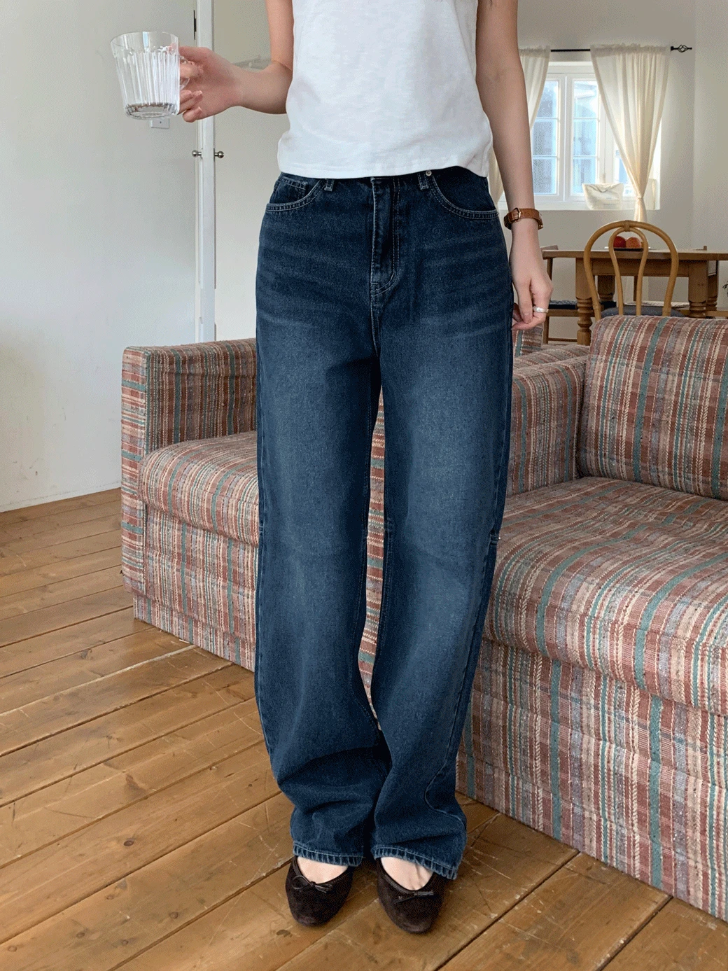 DH. Indigo Seam Denim Pants
