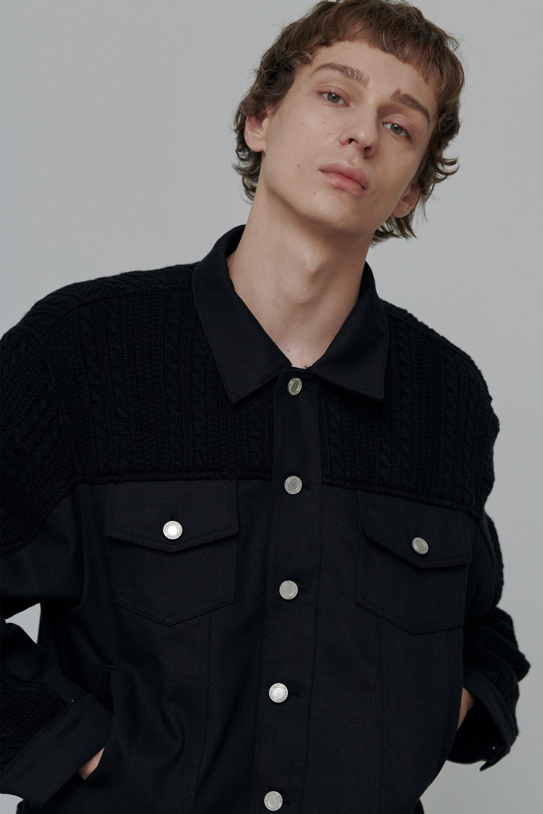 ZINNIA MIX JACKET-BLACK(RENEWAL)