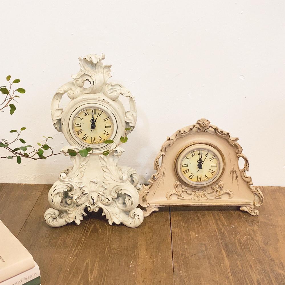 노블 엔틱 빈티지 쉐비 탁상시계 2type 집들이선물