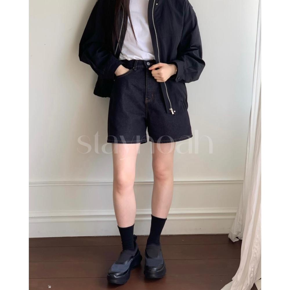 jinsim 진심 논페이드 데님 생지 인디고 진청 반바지