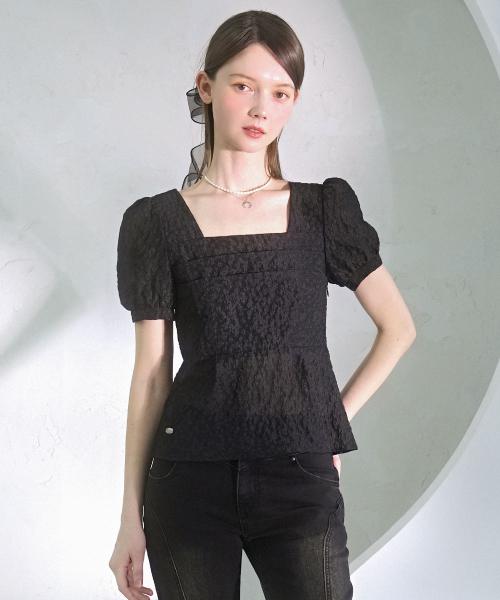 Snow Oganza Smoking Blouse BLACK