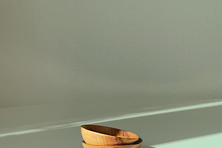 미니 우드 원형 소스볼