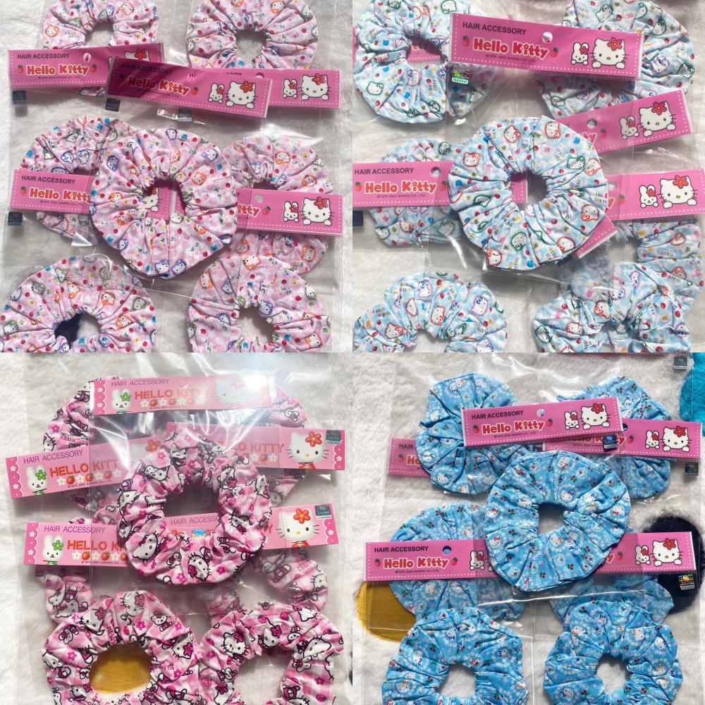 [러버클럽] 고전 키티 핑크/블루 곱창밴드 헬로키티소품함