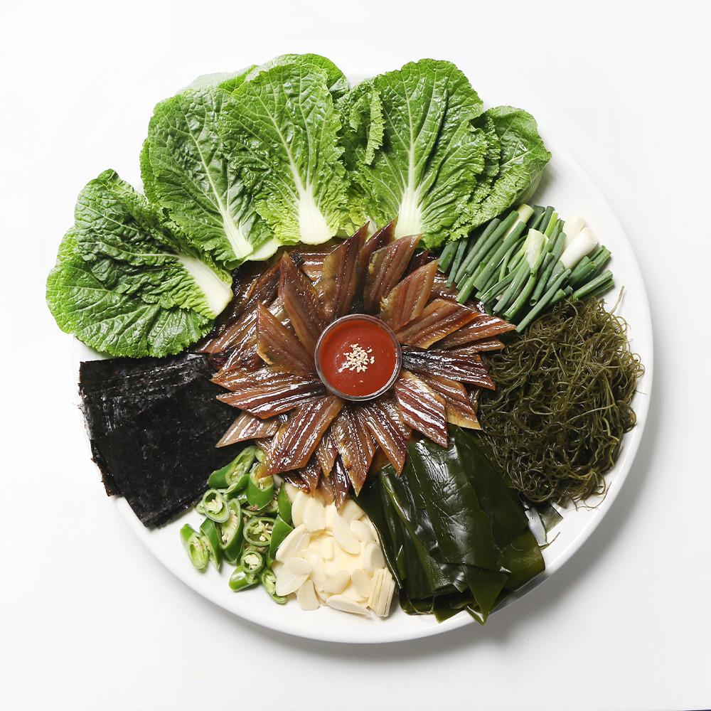 포항 구룡포 과메기 단품 / 해초 야채 쌈 세트 20쪽 40쪽