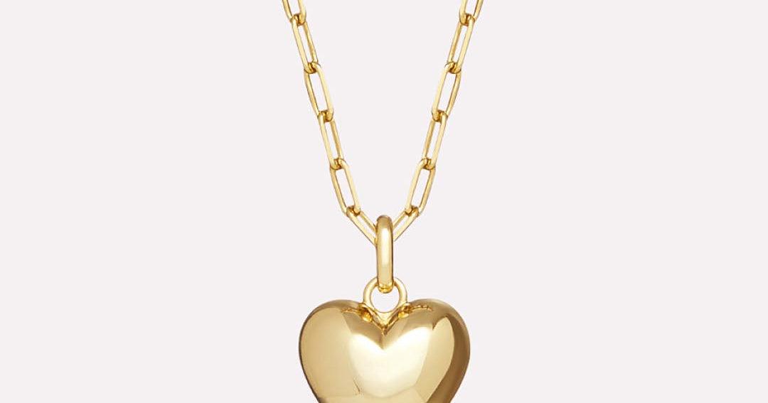 Puffed Heart Necklace - Lev