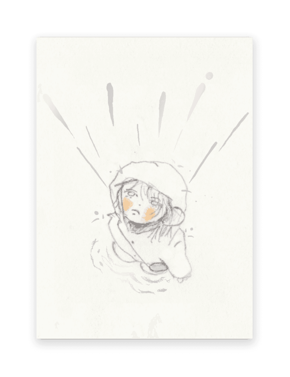 비오는 날의 자판기우유 post card