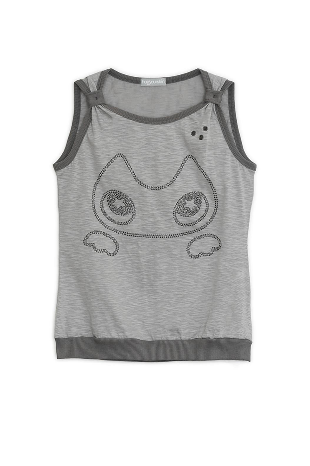 Hugging hotfix sleeveless (Gray)
