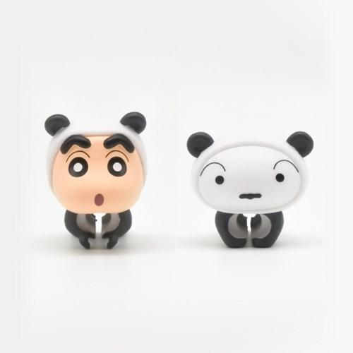 짱구 흰둥이 피규어 단선 보호캡 케이블 홀더 2P 세트 굿즈