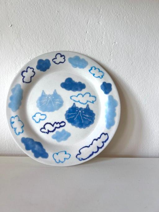 구름냥 접시