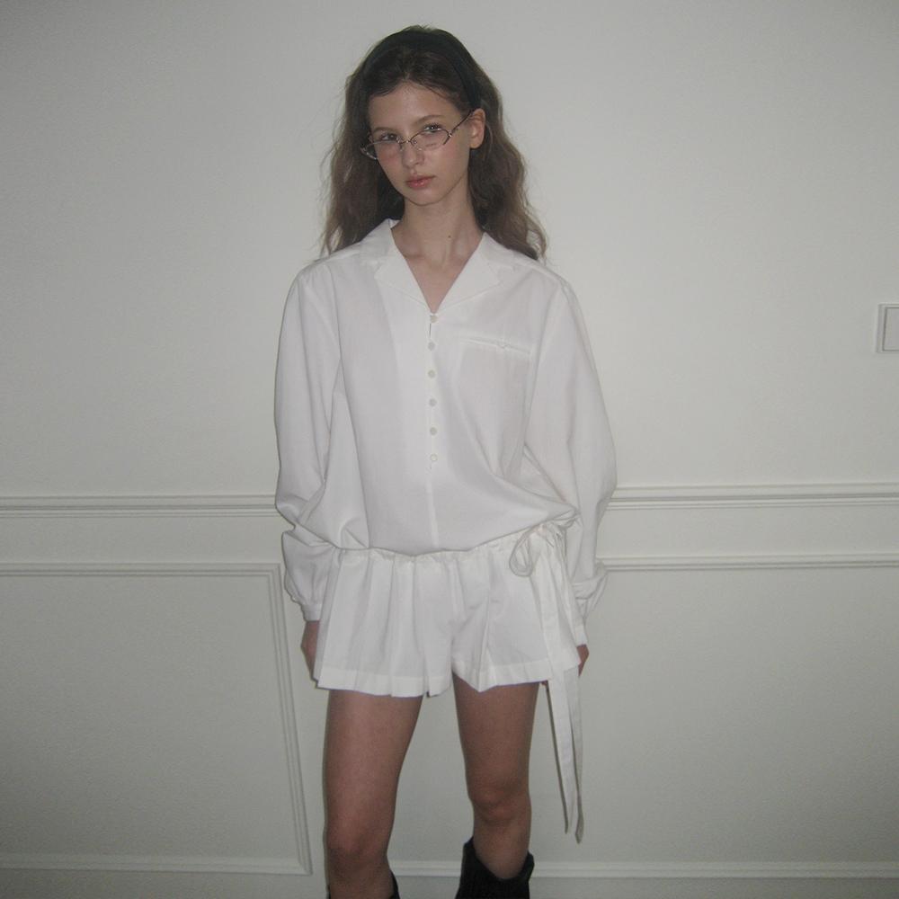 TAILORED PLEATS JUMPSUIT_WHITE