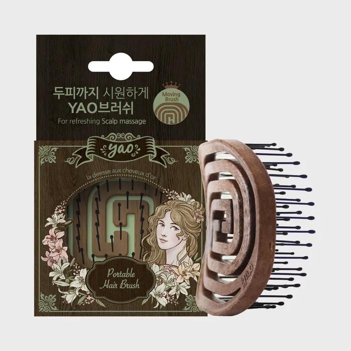 헤어브러쉬 포터블우드