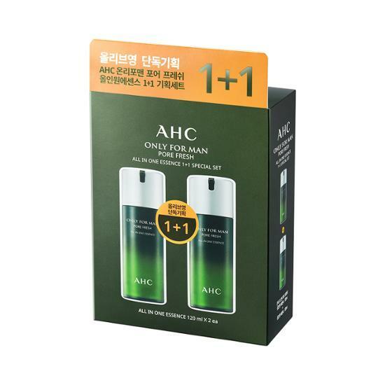 [단독기획]  AHC 온리포맨 포어 프레쉬 올인원에센스 더블 기획 (120ml+120ml)