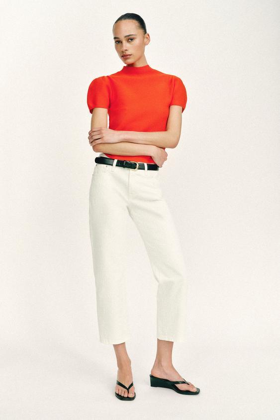 JEANS Z1975 크롭 미드라이즈