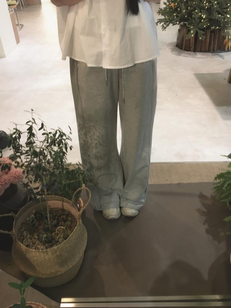 메틸 쮸리 밴딩 벌룬 팬츠