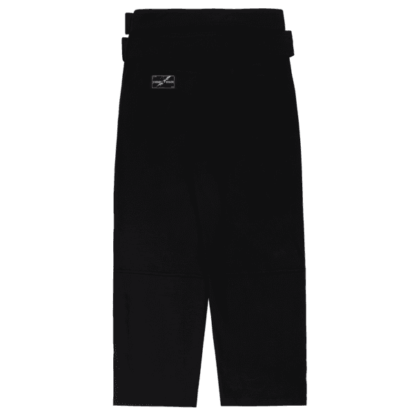 EOS DOUBLE STRAP SWEAT PANTS IN BLACK