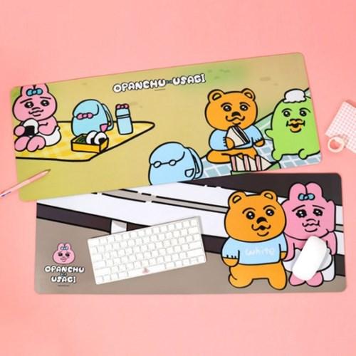 빤쮸 토끼 데스크패드 마우스 장패드 와이드 책상 논슬립 패드