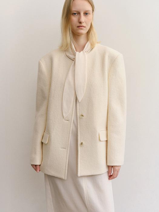 HERITAGE WOOL100 JACKET_CREAM_OE3C2MJK93CRM