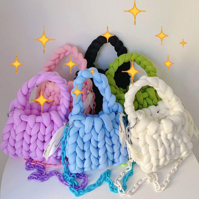 [글루시] 자이언트얀 가방 망고실 뜨개실 핑거니팅 만들기 1kg