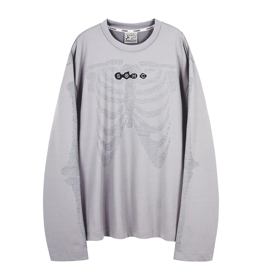 S.O.H.C X-RAY L/SL Tee_11TFT122 GREY