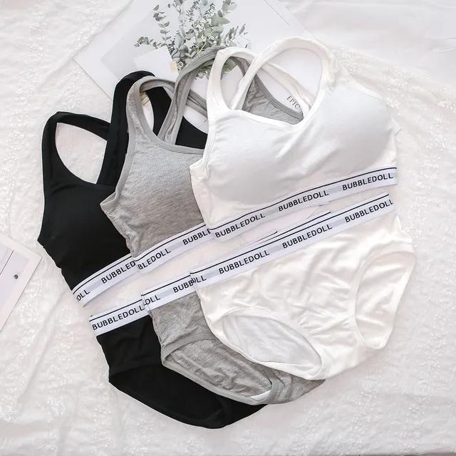 버블엑스 노와이어 밴딩 브라탑 팬티세트 3colors