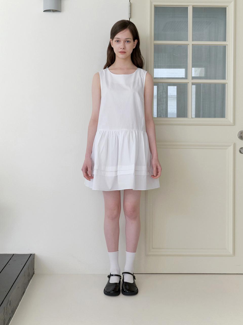 isabel mini dress - white