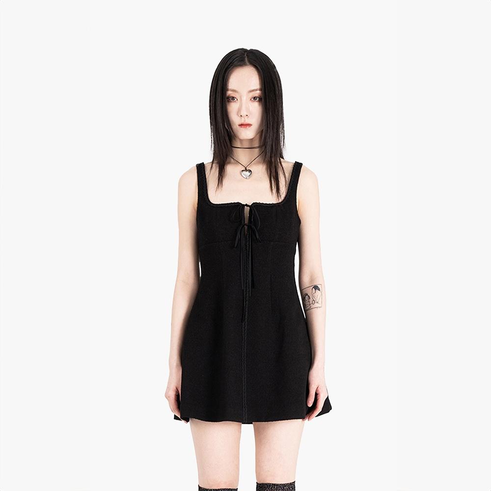 BLACK LACE CUT OUT DRESS