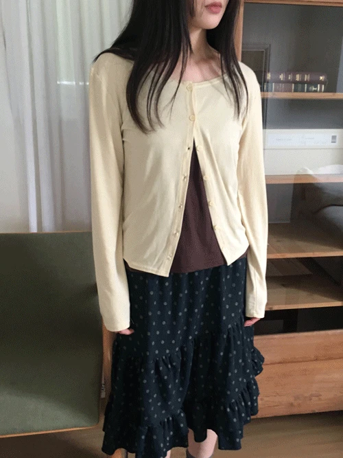 파우더 베이직 가디건 (6colors)