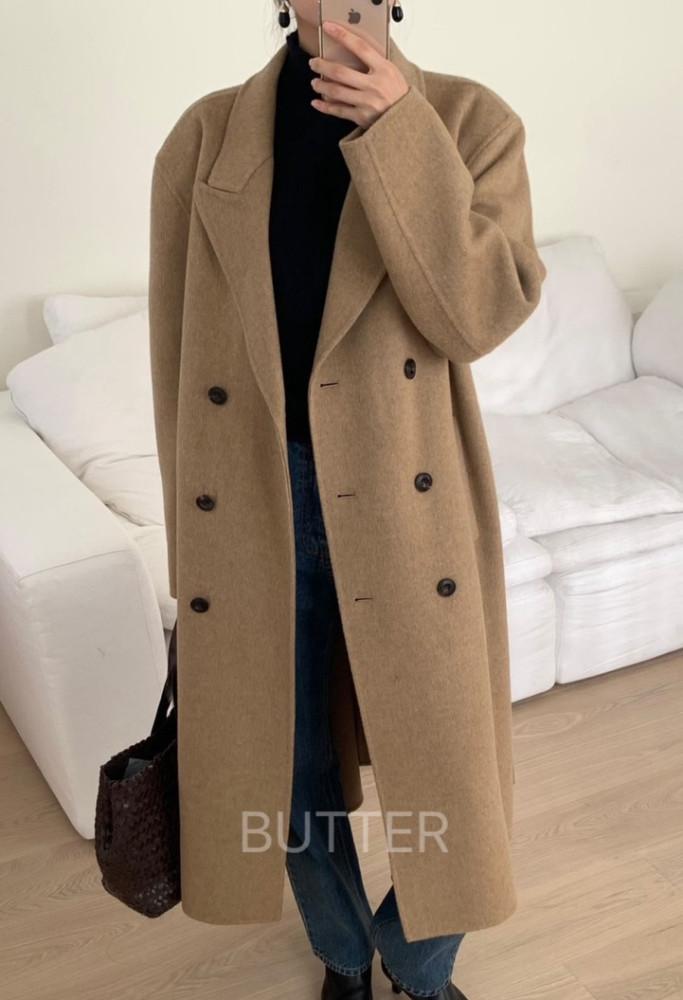  파운더스 다이애나 코트, 핸드메이드 롱 울 캐시미어 코트