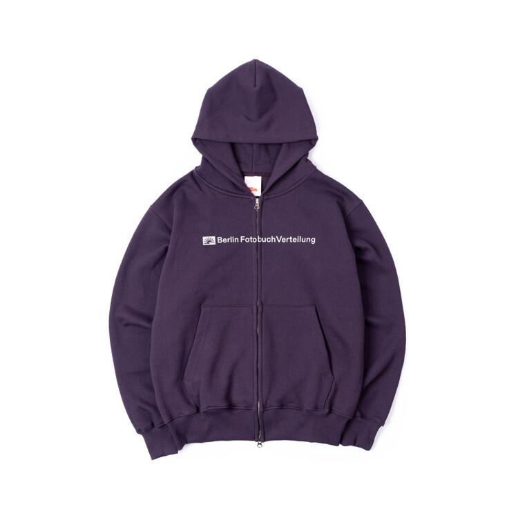 BFV CENTER LOGO ZIP HOODIE (PURPLE)